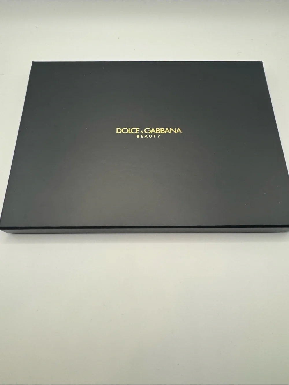 New Dolce & Gabbana Beauty Black and Gold Zip Cosmetic Pouch Clutch